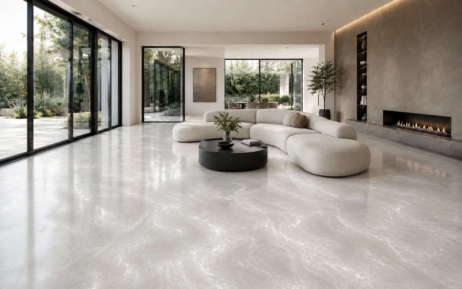 Liquid Platinum shown in the Living Room Floor Studio preview
